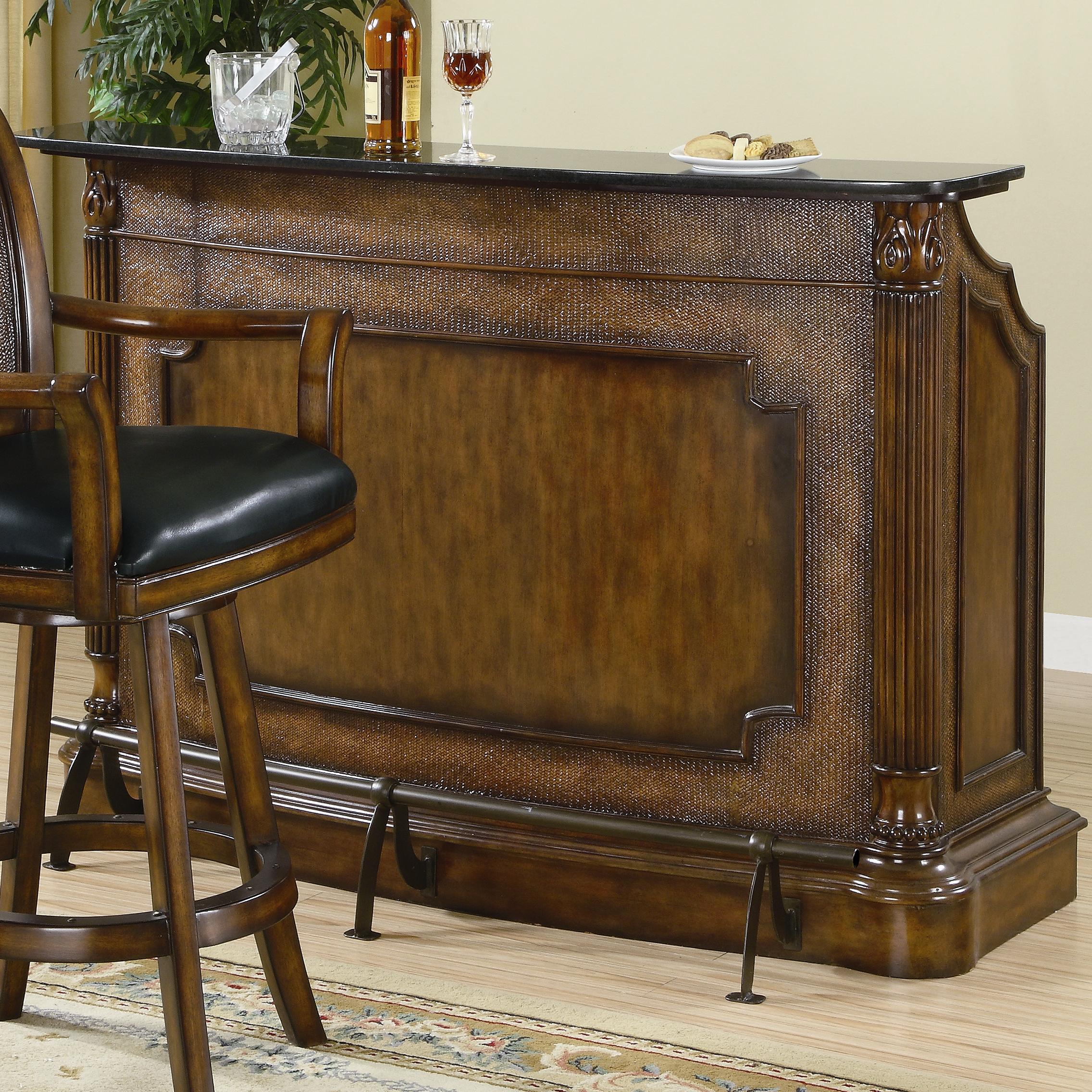 Coaster Clarendon 100173 Traditional Bar with Marble Top Del Sol